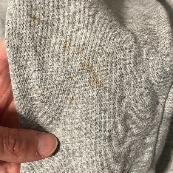 Under Armour Brand Spell Out Hoodie Sweatshirt Full Zip Gray Fleece Lined - Picture 12 of 13